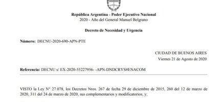 Declaración de REDCOM ante el DNU 690