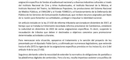 Declaración REDCOM y FADECCOS